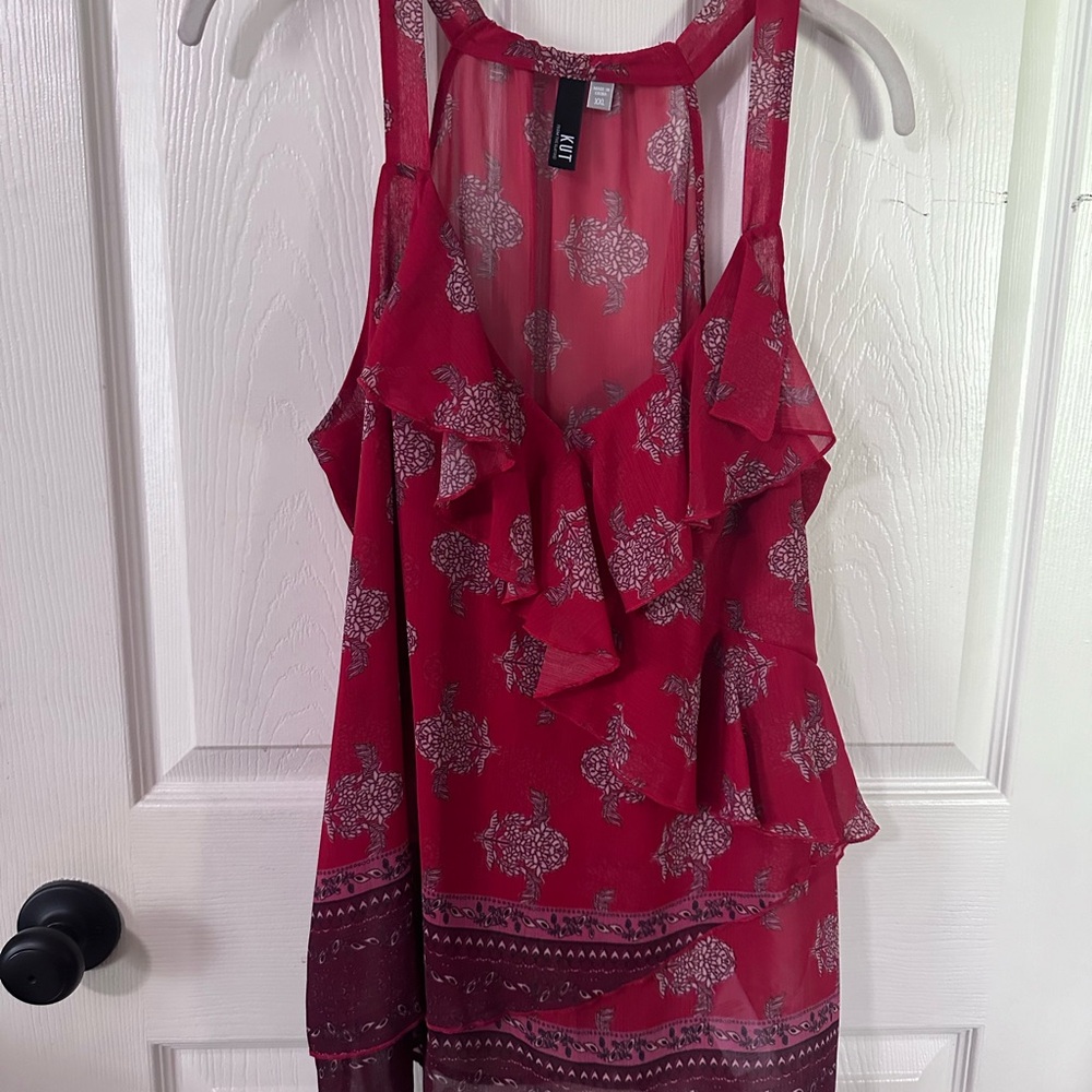 Red blouse